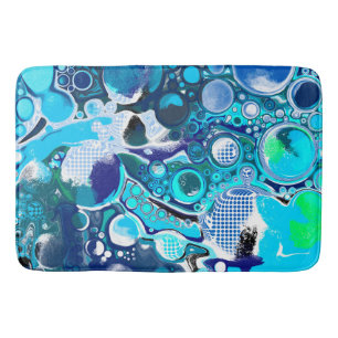 Bubbles Abstrakt Art Badrumsmatta