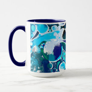Bubbles Abstrakt Art Mugg