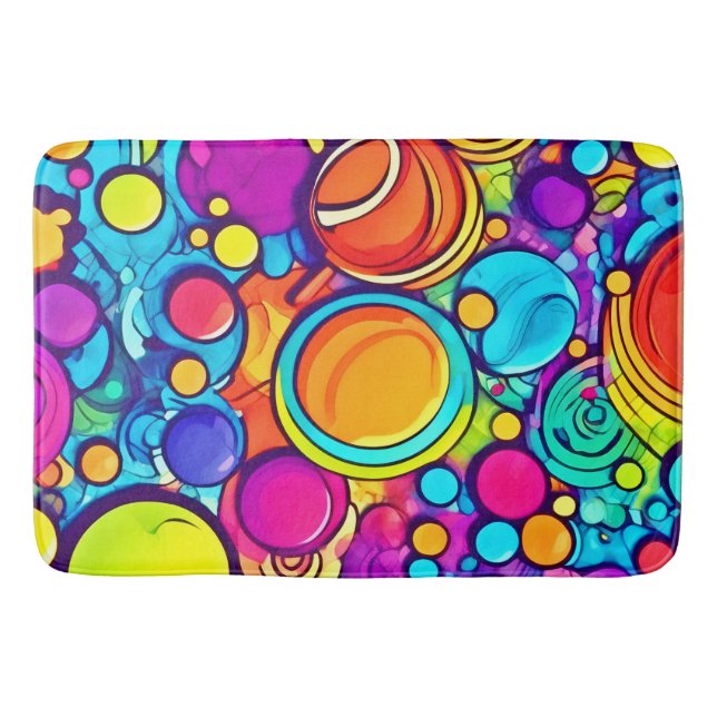 Bubbles-Abstrakt Badrumsmatta (Framsidan)