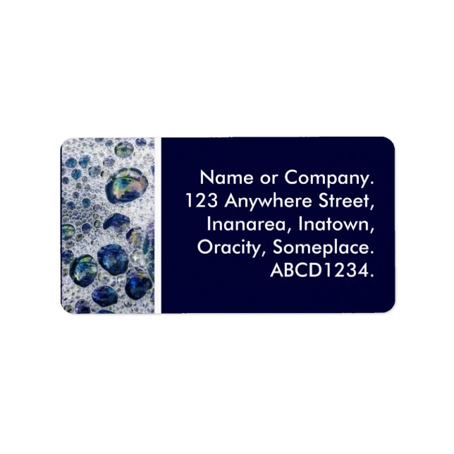 Bubbles Adressetikett (Framsidan)