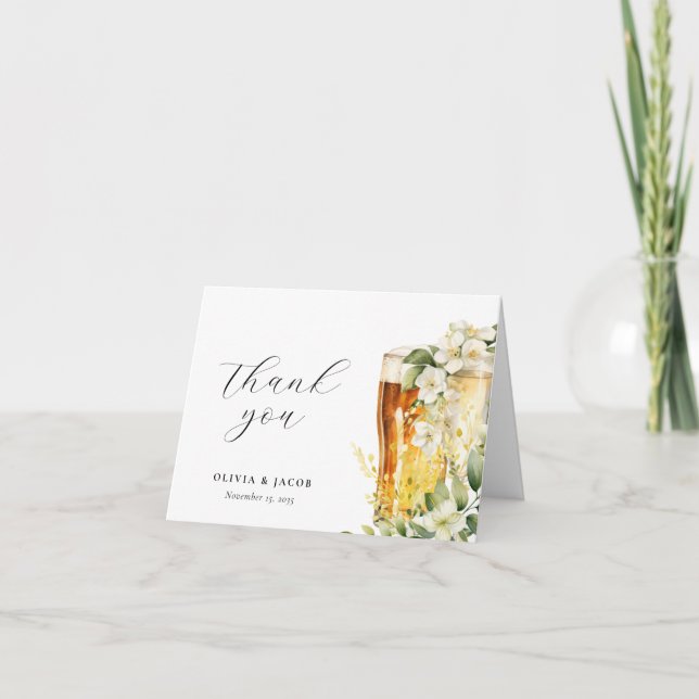 Bubbles and Brews Par Shower Tack Kort (Framsida)