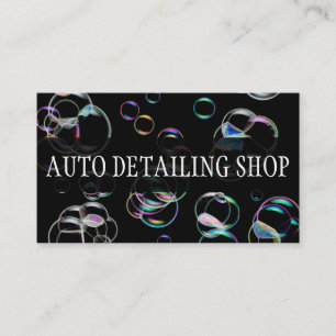 BUBBLES AUTO DETAILILILLE AUTO REPAIR-AFFÄRSKORT VISITKORT