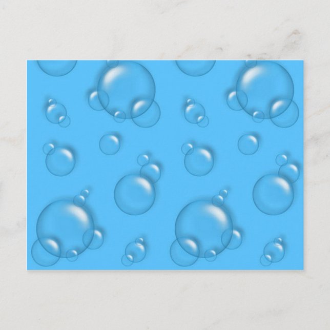 Bubbles Background PostCard! Vykort (Framsida)