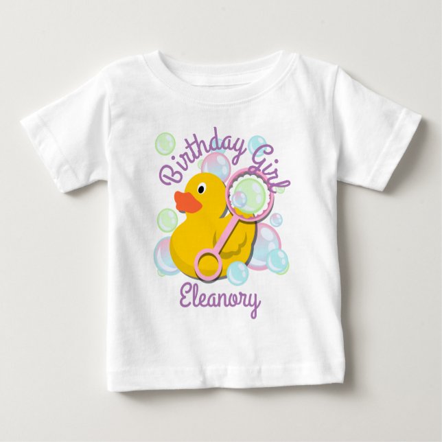 Bubbles Birthday shirt Bubble födelsedagskjorta T Shirt (Framsida)