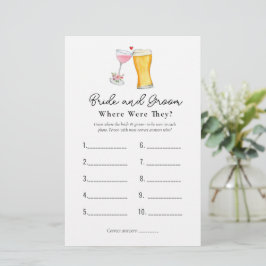 Bubbles & Brew "Vart var de?" Shower-spel