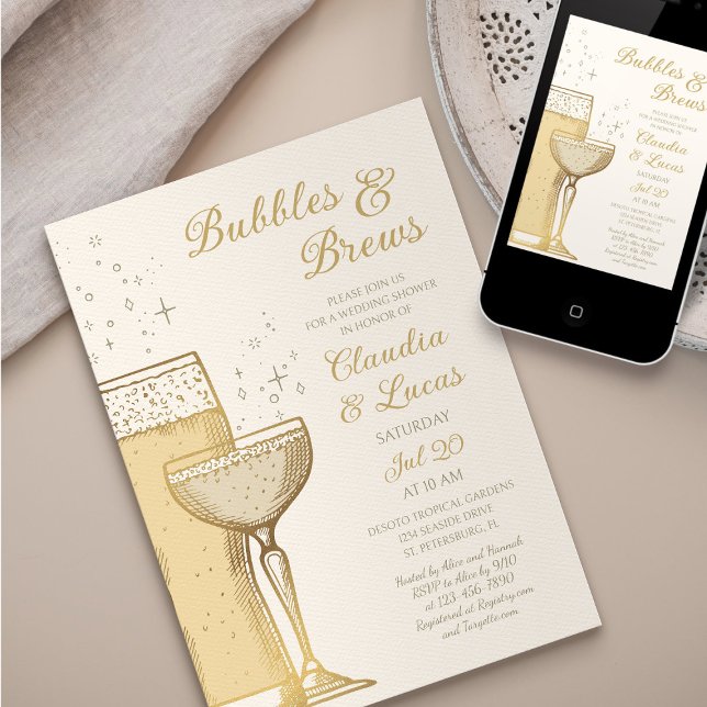Bubbles Brews Par Möhippa-inbjudan Inbjudningar (Skapare uppladdad)
