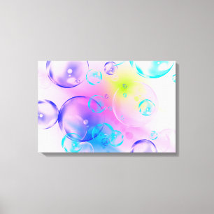 BUBBLES - Colorful Abstrakt Image of Fractal Art - Canvastryck