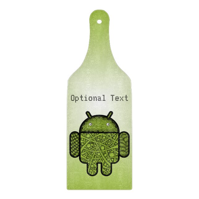 Bubbles Doodle-tecken för Android™-roboten (Framsidan)
