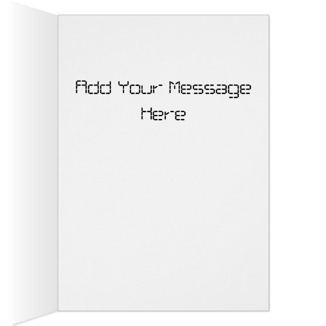 Bubbles Doodle-tecken för Android™-roboten Hälsningskort (Insidan (Höger))