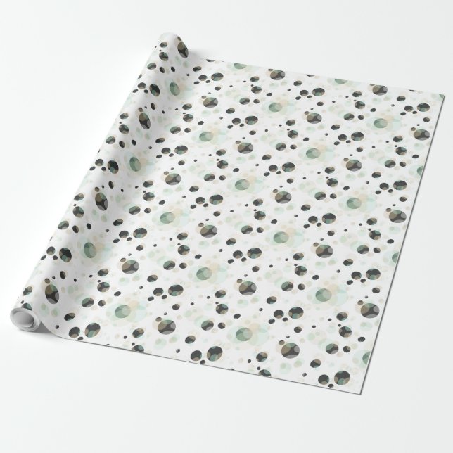 BUBBLES Elegance valfri Färg Presentpapper (Utrullad)