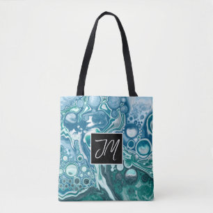 Bubbles Fluid Art Tygkasse