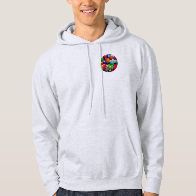 Bubbles från Kenneth Yoncich Sweatshirt Med Luva (Framsida)