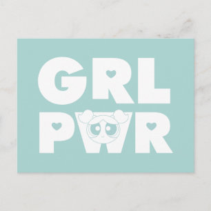 Bubbles: Girl Power Inbjudan Vykort