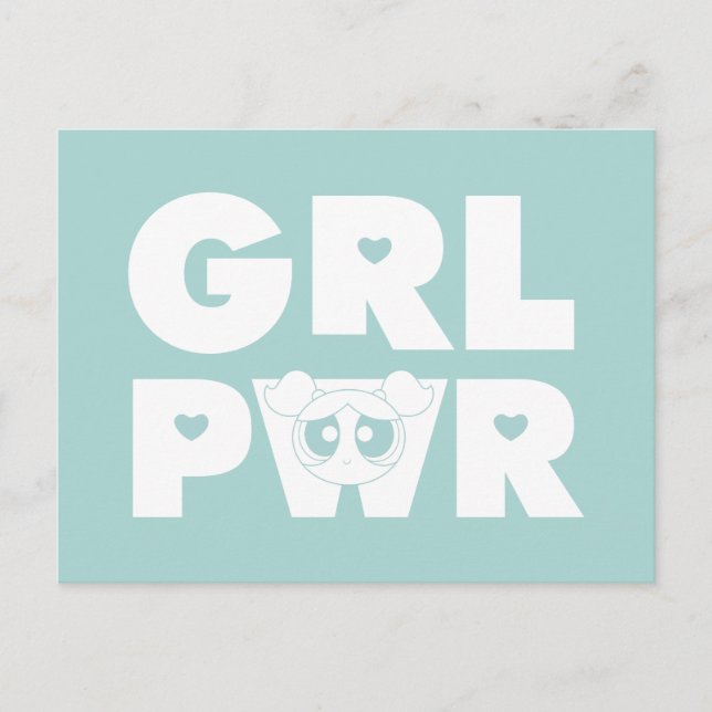 Bubbles: Girl Power Inbjudan Vykort (Framsida)