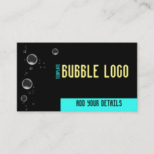 Bubbles Logotyp Business Card-mall Visitkort
