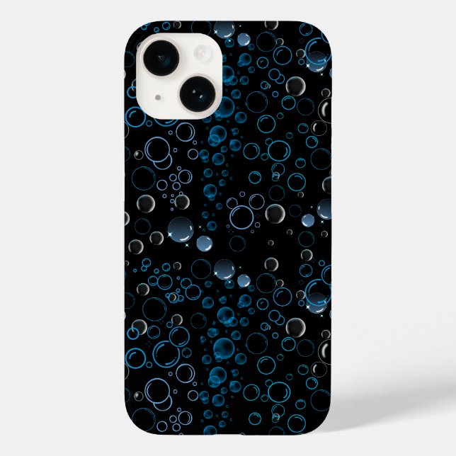 Bubbles mönster 01 Black BG (Baksida)