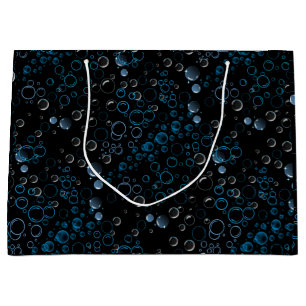 Bubbles mönster 01 Black BG