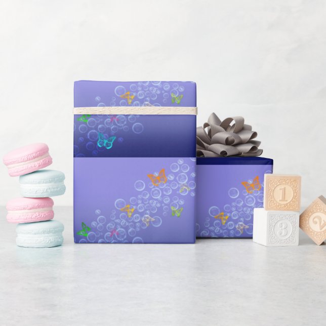 Bubbles n Butterflies Presentpapper (Baby Shower)