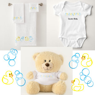 Bubbles och Ankor Baby T-Shirt