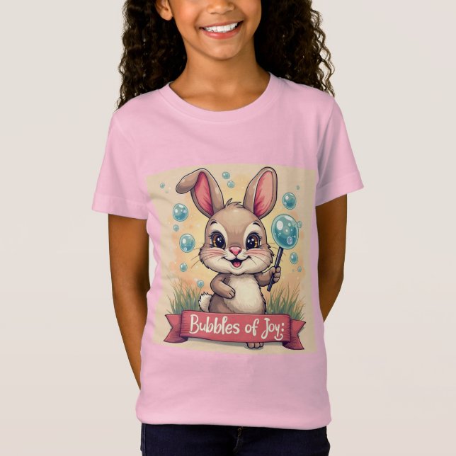 Bubbles of Joy - Girls' T Shirt (Framsida)
