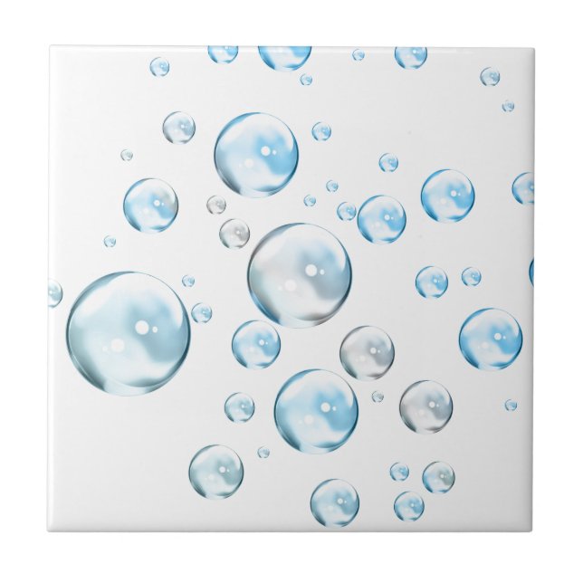 Bubbles på White Kakelplatta (Framsidan)