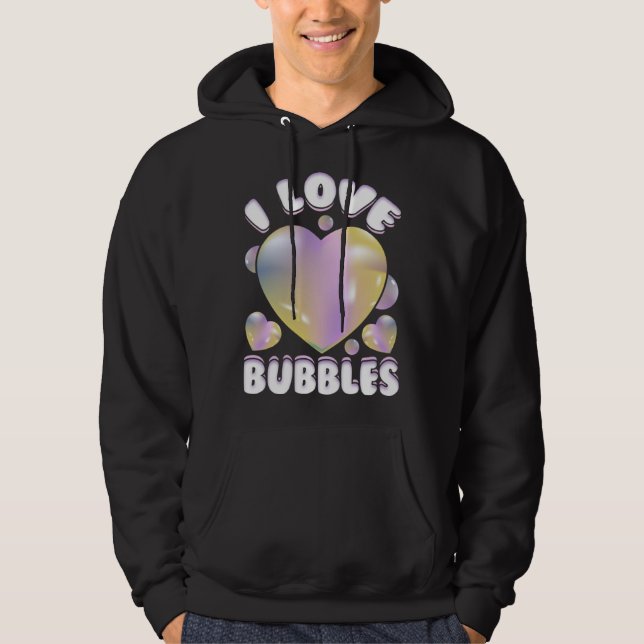 Bubbles Summer Fun  For Girls Toddlers and Kids Hoodie (Framsida)