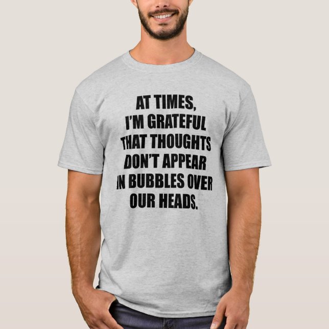 Bubbles Thoughts T Shirt (Framsida)