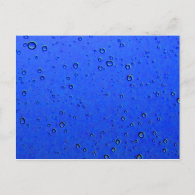 Bubbles-vykort för blå planeter vykort (Framsida)