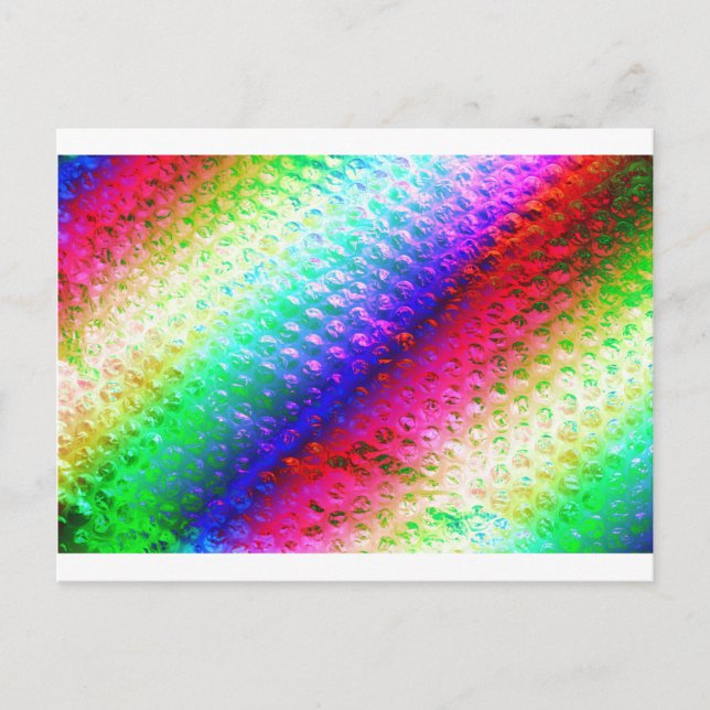 Bubblewrap psychadelia vykort (Framsida)