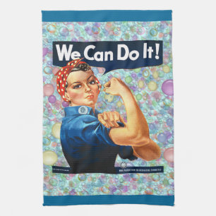 Bubblig Retro hemmafrukökshandduk Kökshandduk