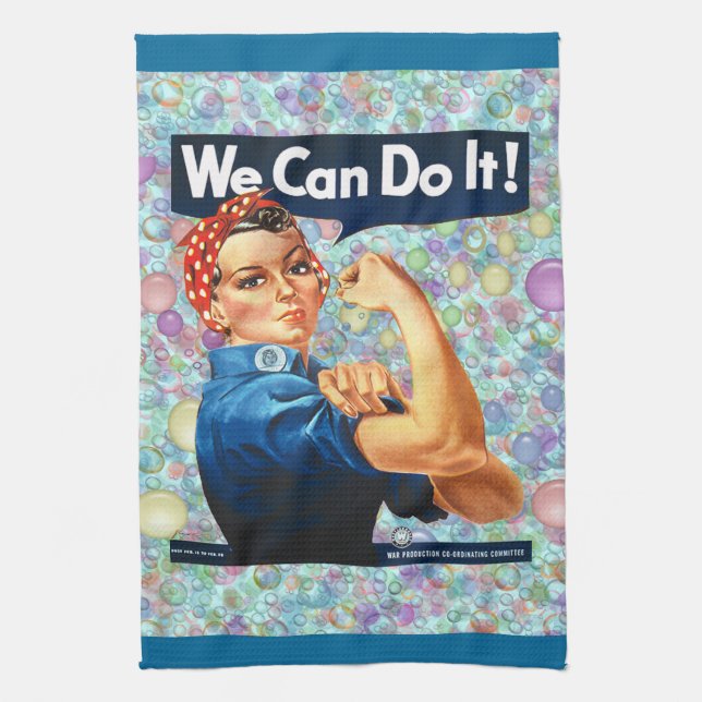 Bubblig Retro hemmafrukökshandduk Kökshandduk (Vertikal)