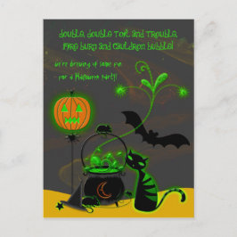 Bubbling Cauldron Halloween fest-inbjudan Inbjudan Vykort