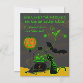 Bubbling Cauldron Halloween fest-inbjudan Inbjudningar