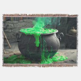 Bubbling Witch's Cauldron Halloween Filt