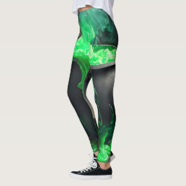 Bubbling Witch's Cauldron Halloween Leggings