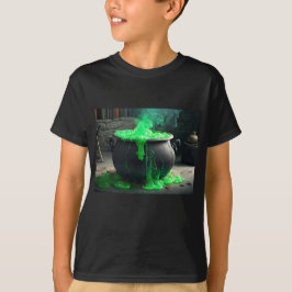 Bubbling Witch's Cauldron Halloween T Shirt