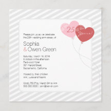 Bubblor 25:e årsdagen Silver Bröllop Party