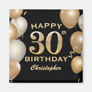 Bubblor 30års födelsedag Party och Guld Magnet