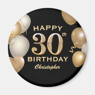 Bubblor 30års födelsedag Party och Guld Magnet