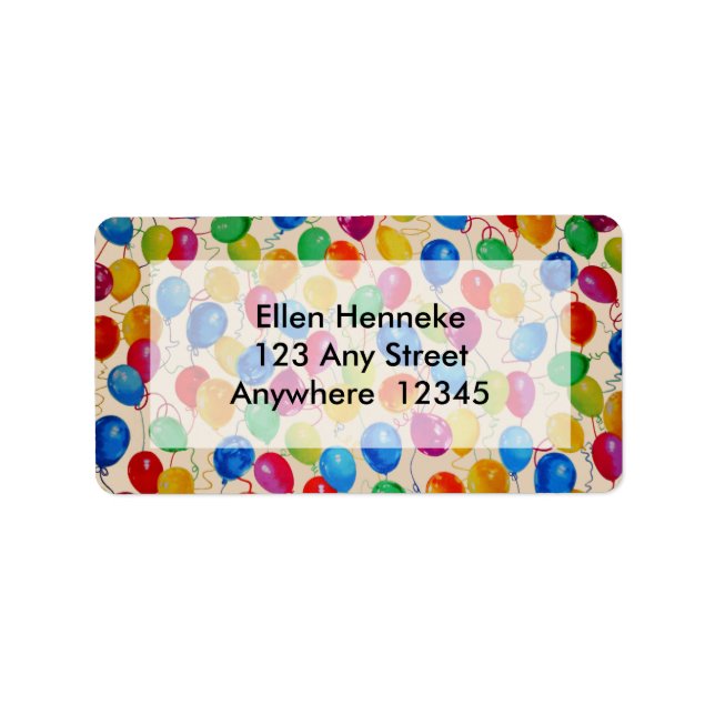 Bubblor Adressetikett (Framsidan)