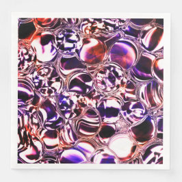 Bubblor av färg-glas eller ädelstenar? pappersservett