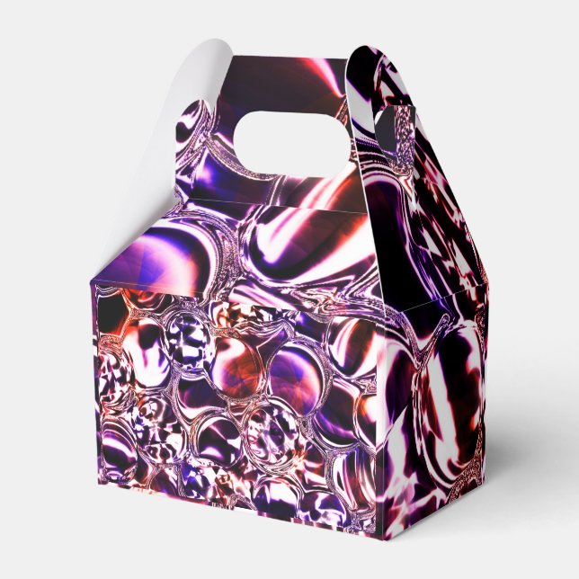 Bubblor av färg-glas eller ädelstenar? presentaskar (Framsidan Sidan)