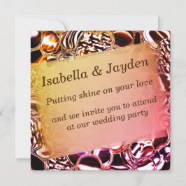 Bubblor av glas eller av tugglaxtoner inbjudningar