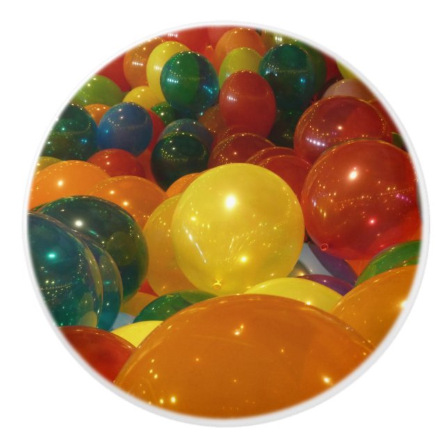 Bubblor Färgfull Party-design Knopp (Framsidan)