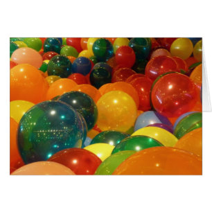Bubblor Färgfull Party-design OBS Kort