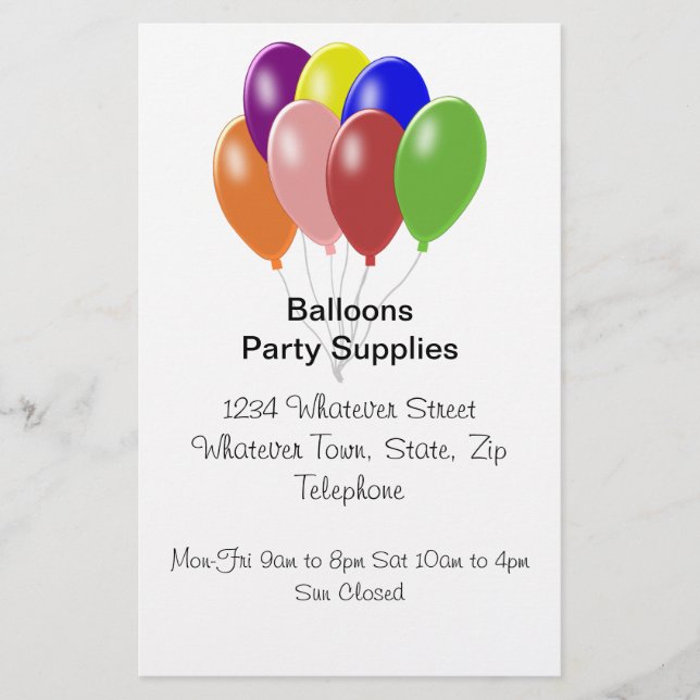 Bubblor Flygblad (Framsidan)