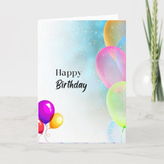 Bubblor - födelsedag tack kort