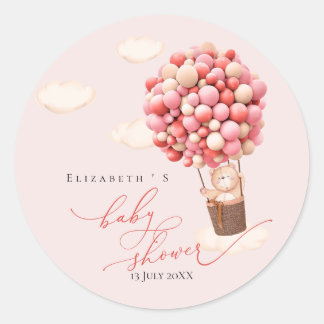 Bubblor för babyskårar runt klistermärke