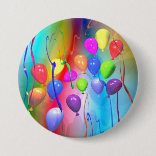 Bubblor för Bright Birthday Knapp