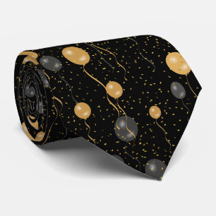 Bubblor för elegant Black & Guld Slips